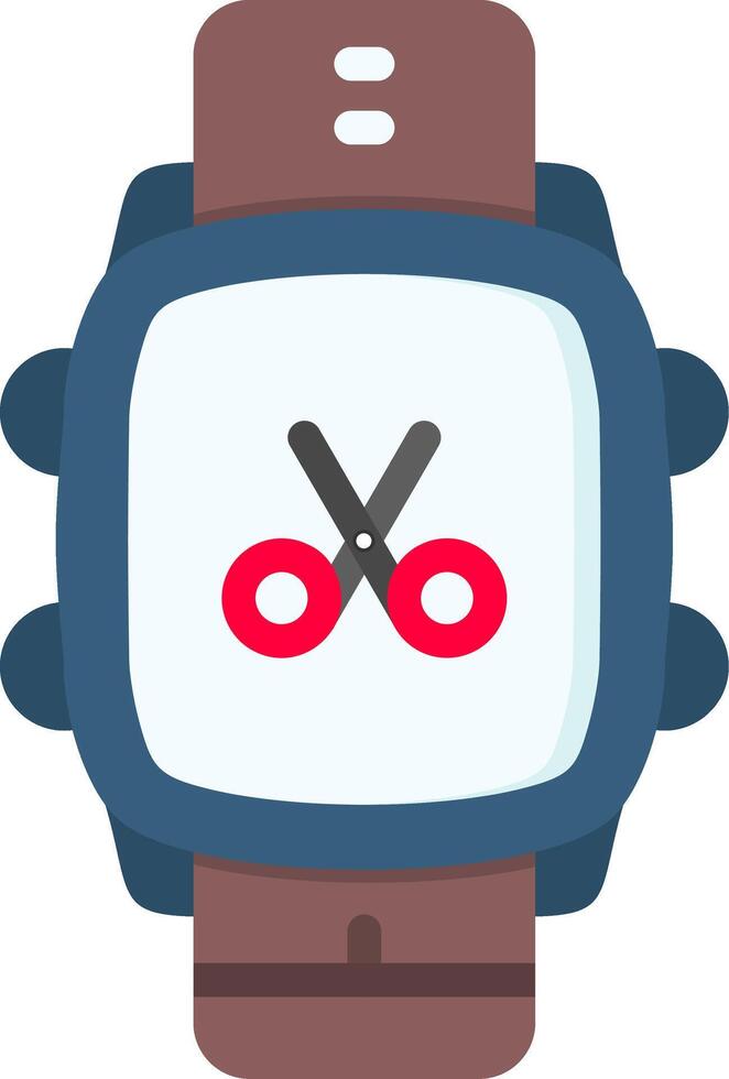 Scissor Icon for Smartwatch Editing Feature vector