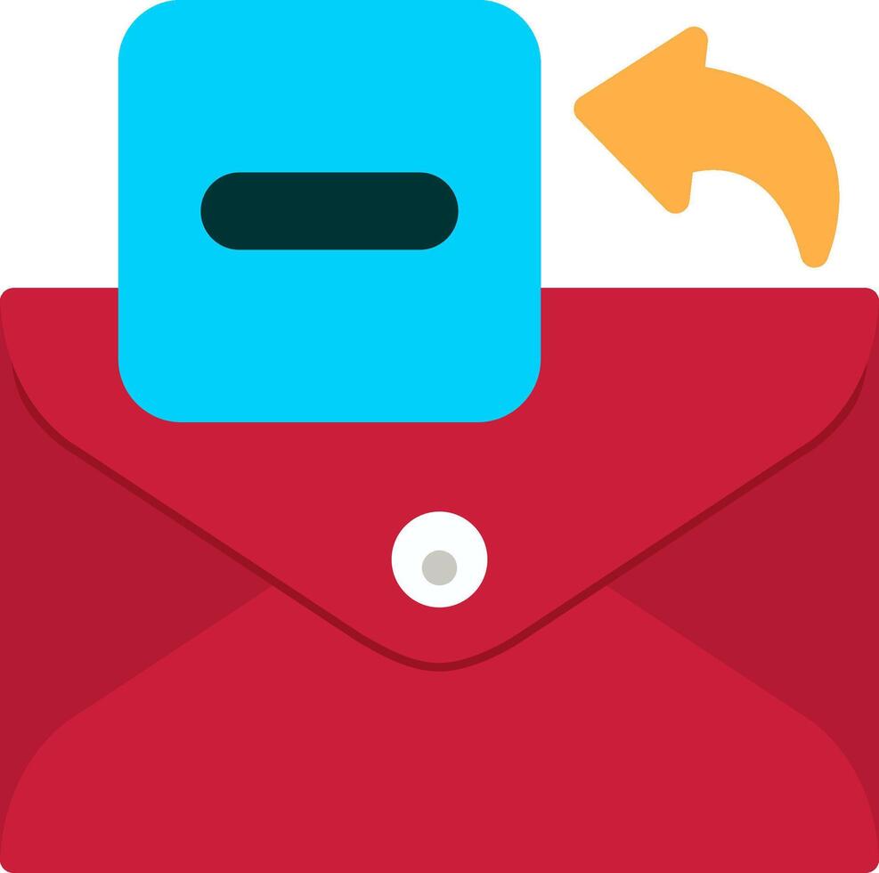 Subtract Icon for Removing Email Threads vector