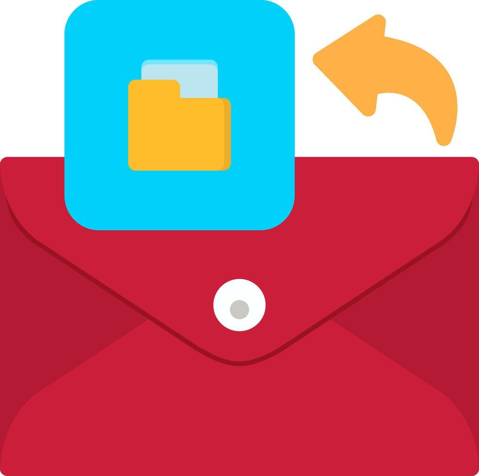 Folder Icon for Organizing Email Threads vector
