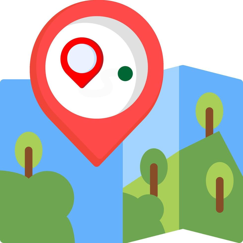 Route Planning Navigation Icon vector
