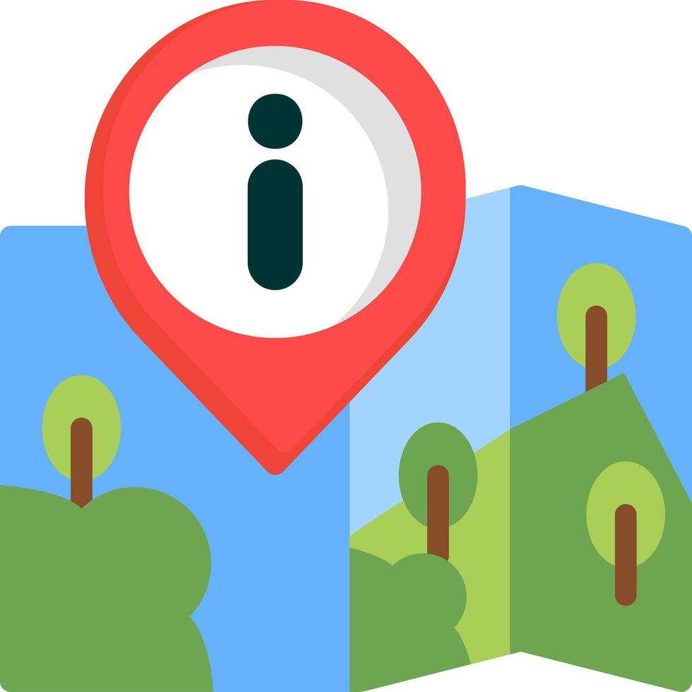 Info Location Map Details Icon vector