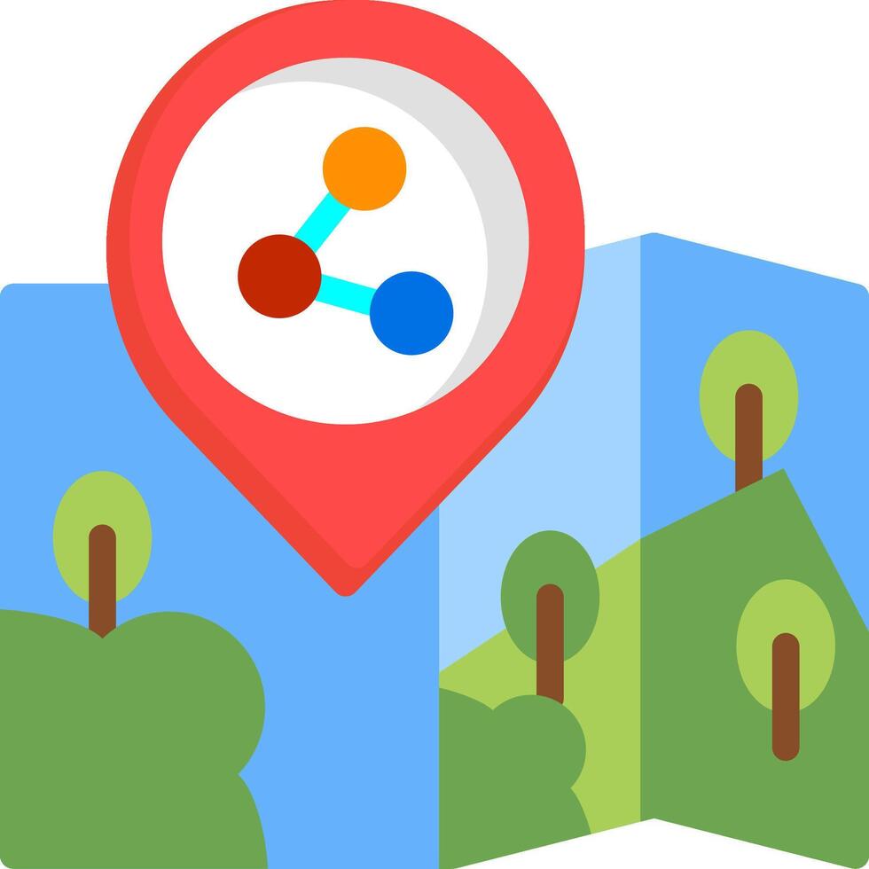 Share Current Location Icon vector