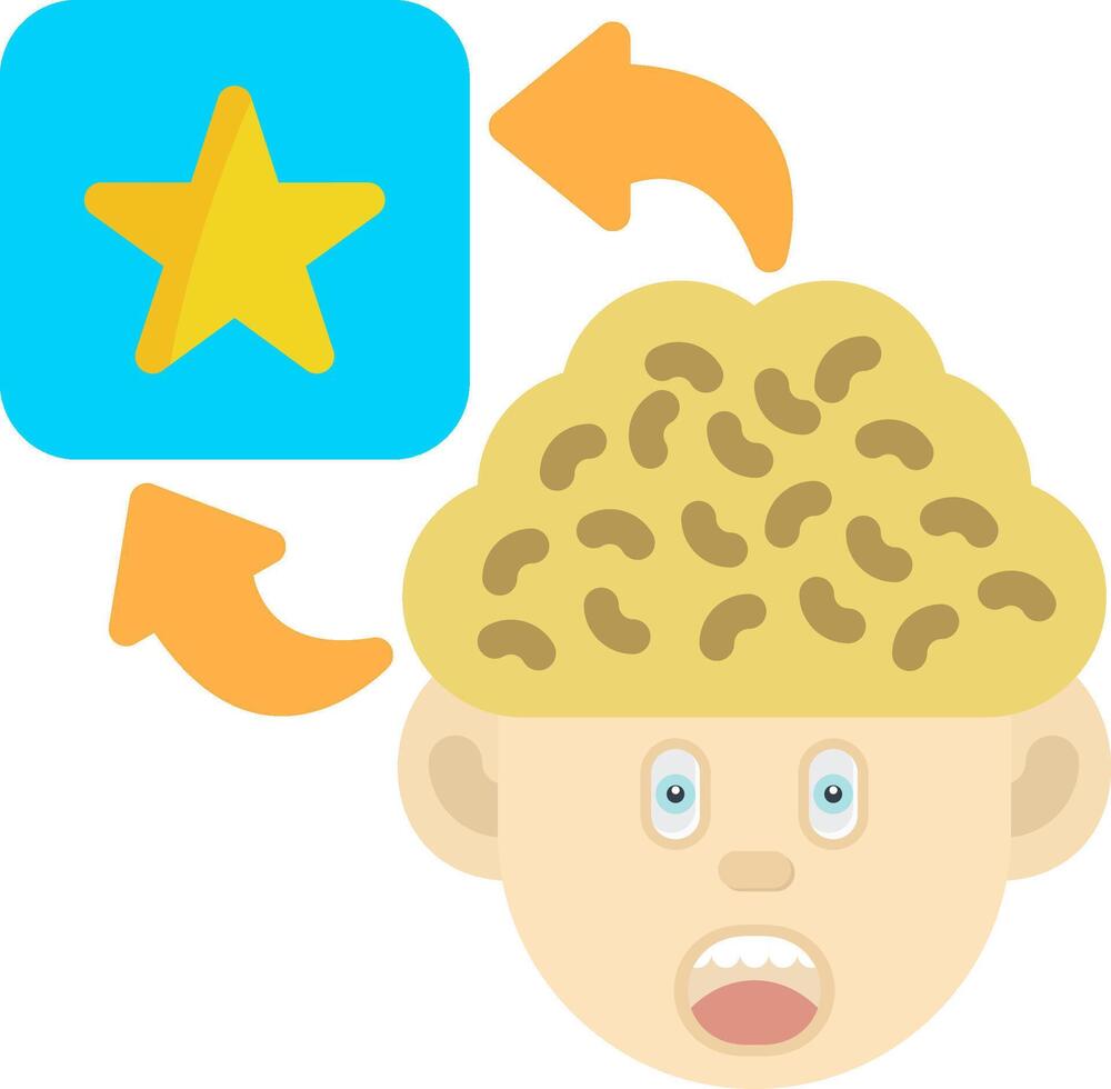 Colourful Star Icon for Aspirations and Goals vector