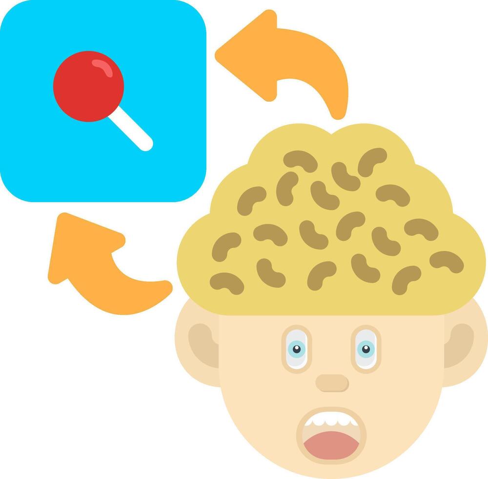 Colourful Flat Pin Icon for Memory Anchoring vector