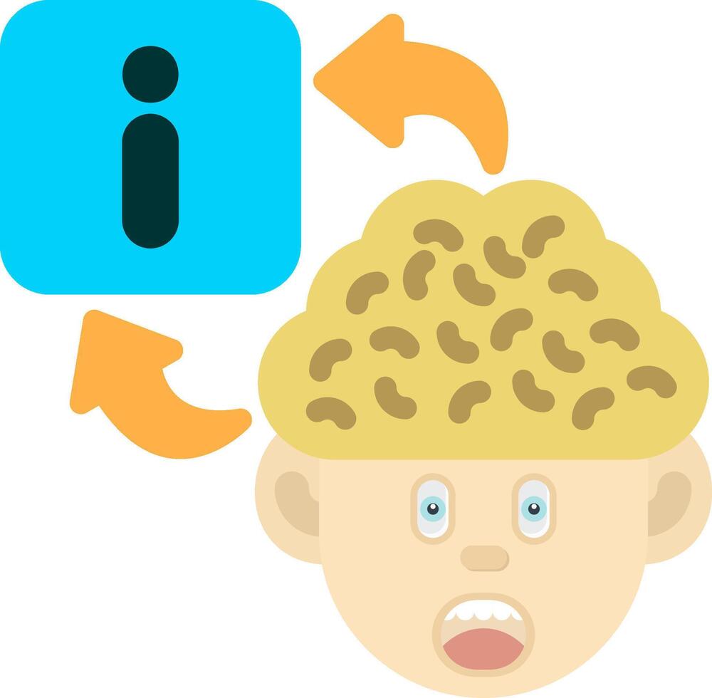 Colourful Info Icon for Knowledge Access vector