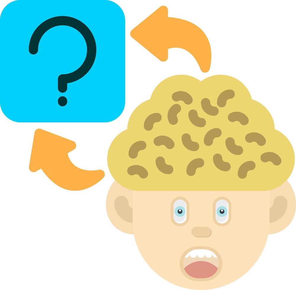 Colourful Question Icon for Curiosity Mindset vector