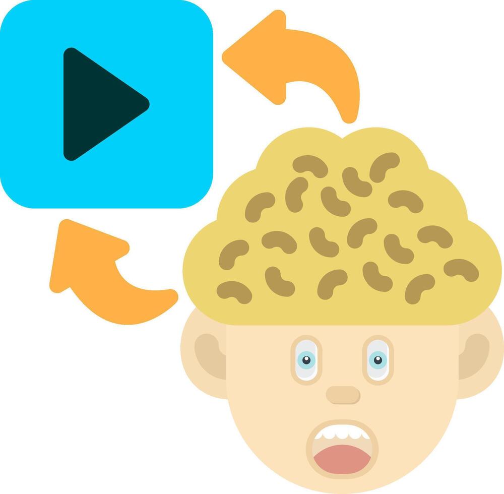 Colourful Play Icon for Active Learning vector