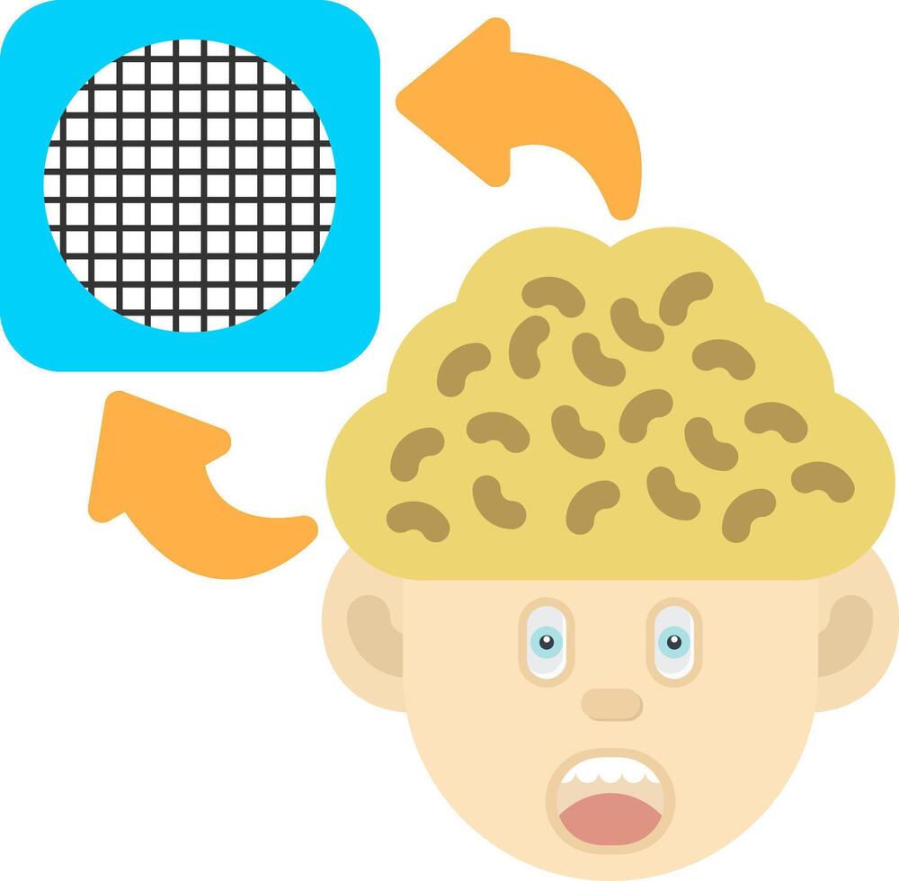 Colourful Grid Icon for Structured Thinking vector