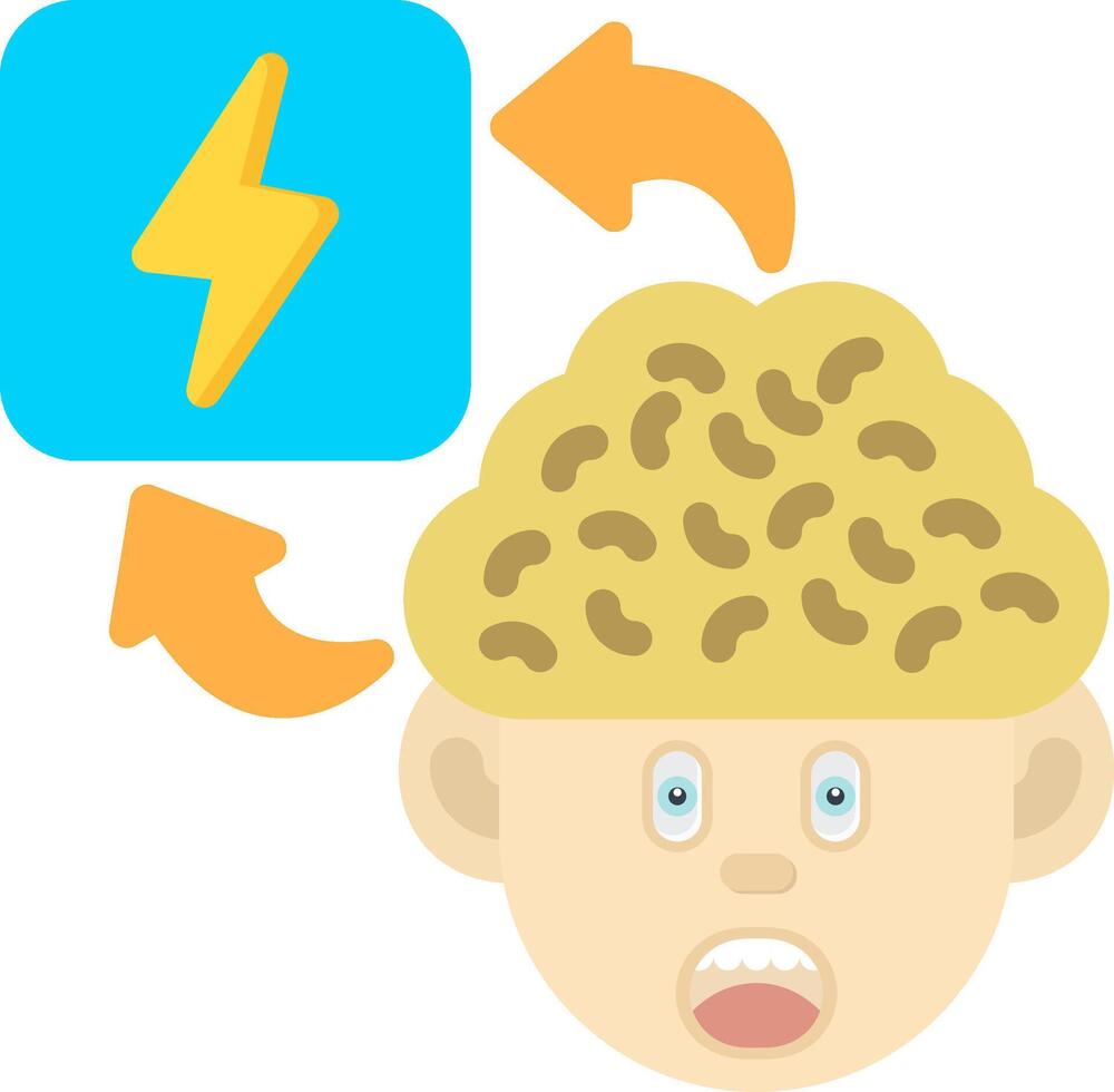 Colourful Current Icon for Present Awareness vector