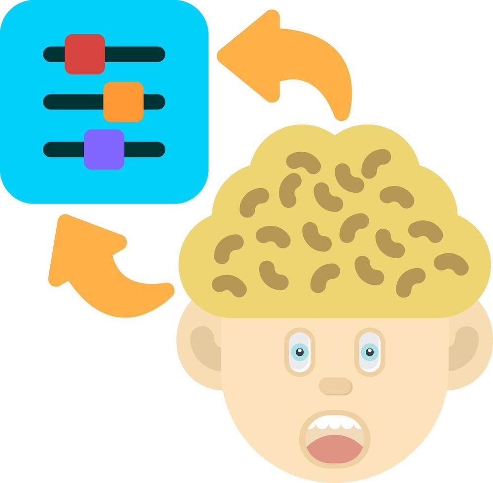 Colourful Controls Icon for Mental Regulation vector
