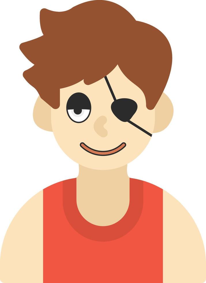 Pirate Eye Patch Boy vector