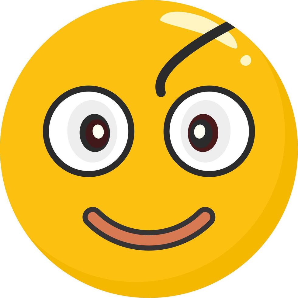 Nerd Face Cute Illustration vector