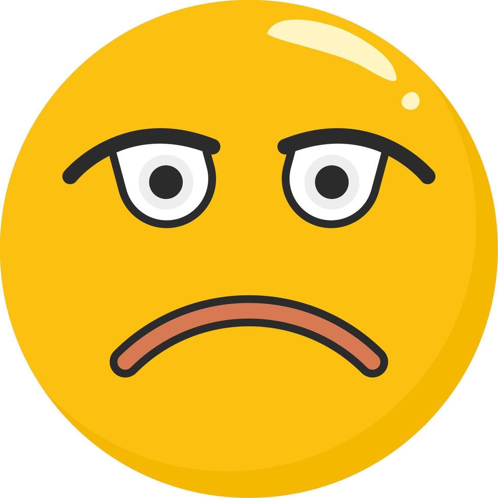 Sad Emoji Cry Face Clipart vector