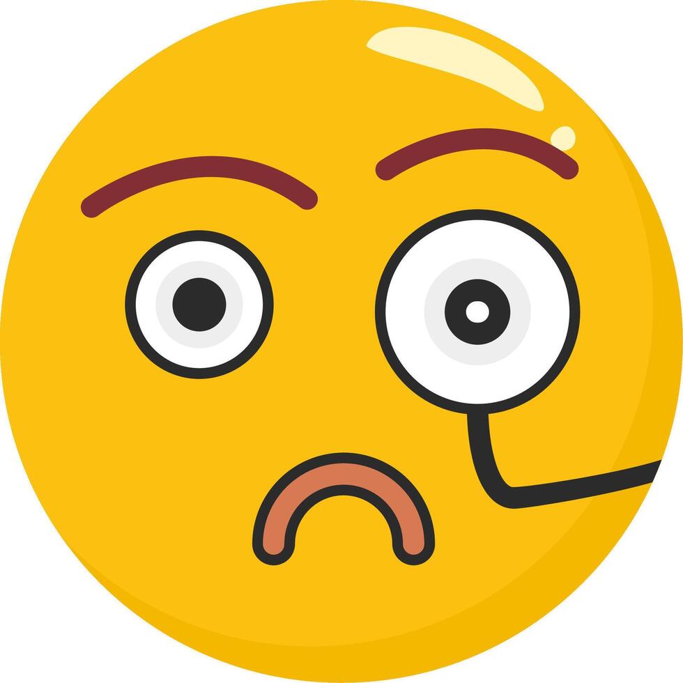 Detective Emoji With Hat vector
