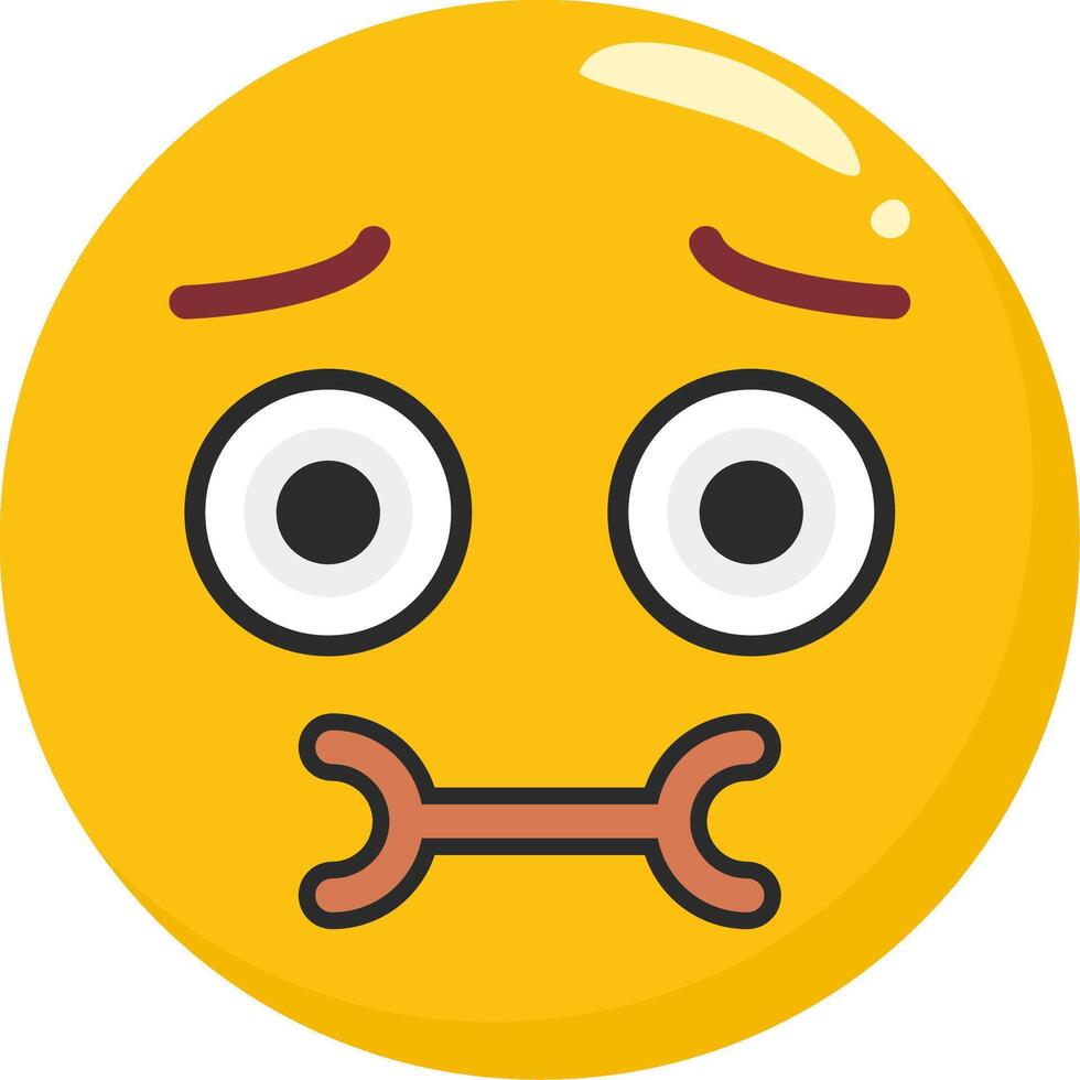 Nauseated Face Emoji Sick vector