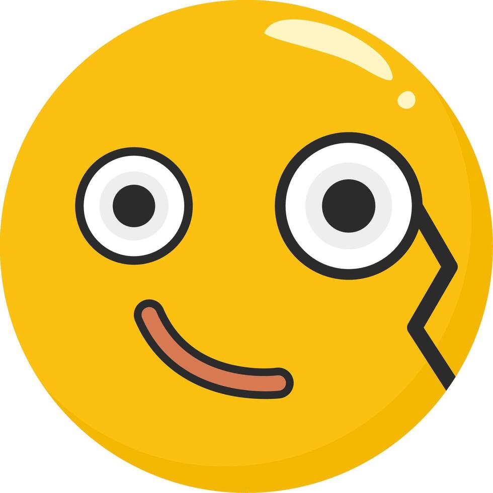 Monocle Face Emoji Elegant vector