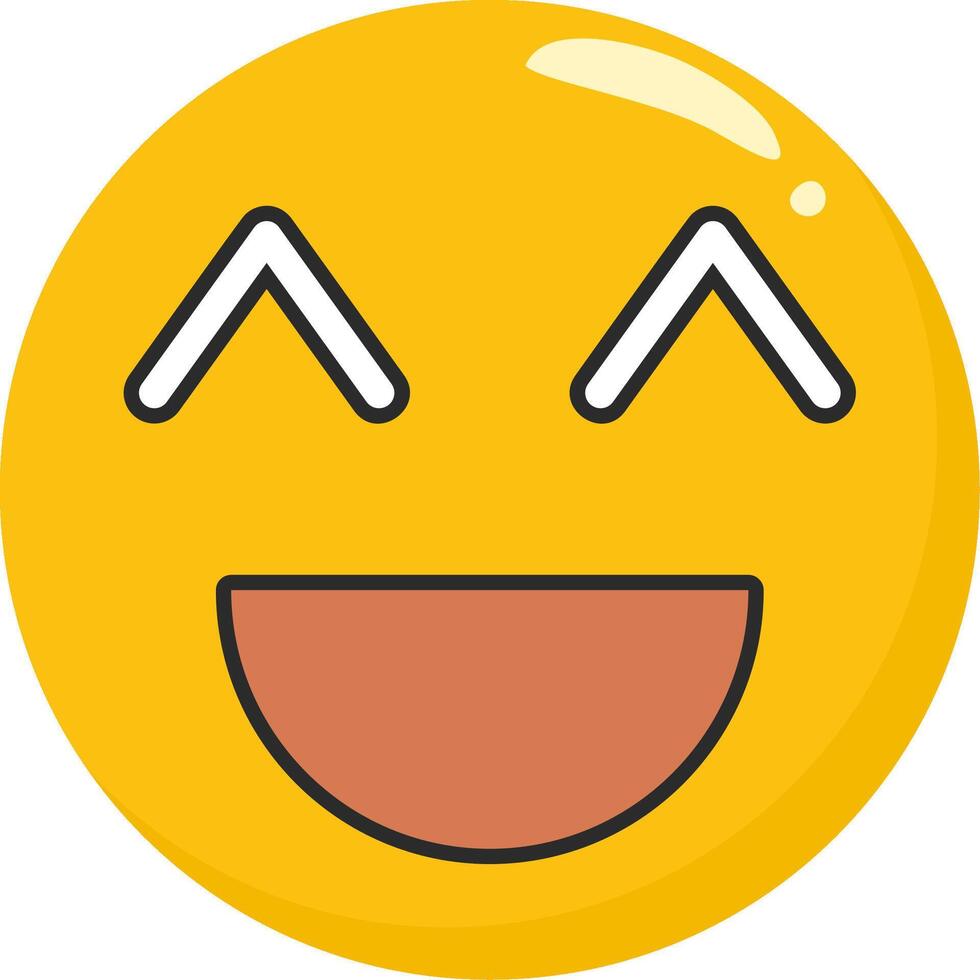 Haha Emoji Laugh Face Icon vector