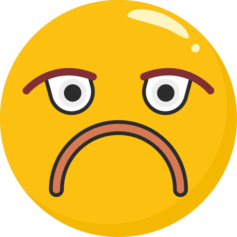 Pouting Face Emoji Angry Expression vector