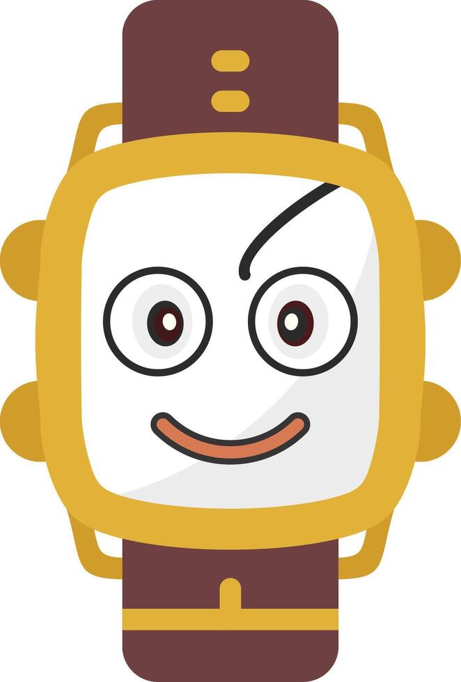 Nerd Face Watch Dial Artwork vector