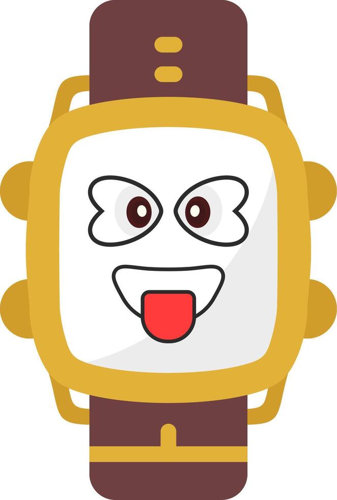 Tongue Expression Watch Dial vector