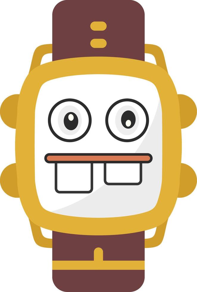 Ugly Watch Dial Flat vector