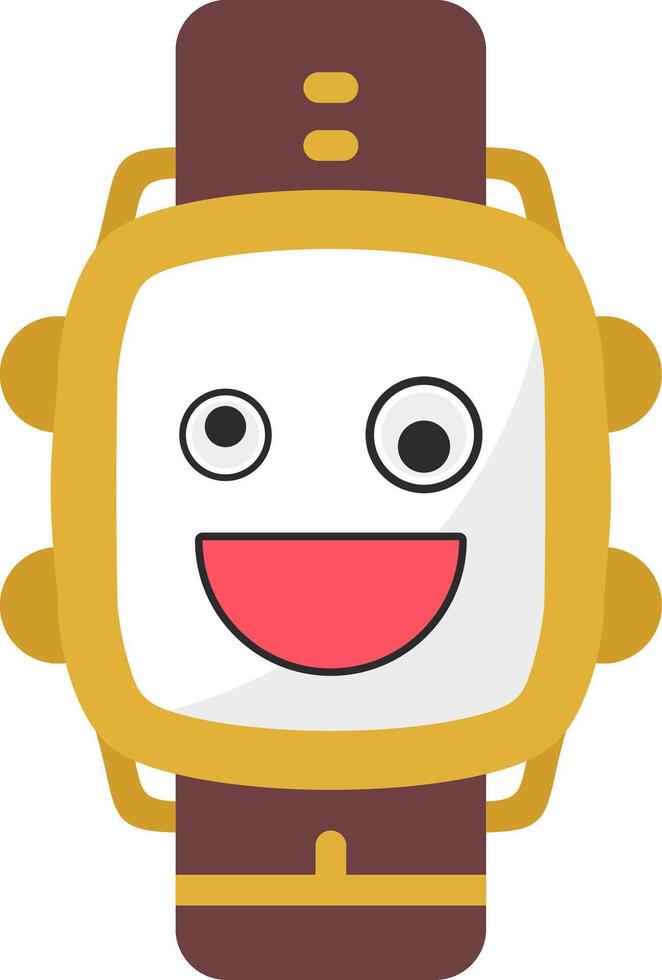 Crazy Mood Emoji Clock Dial vector