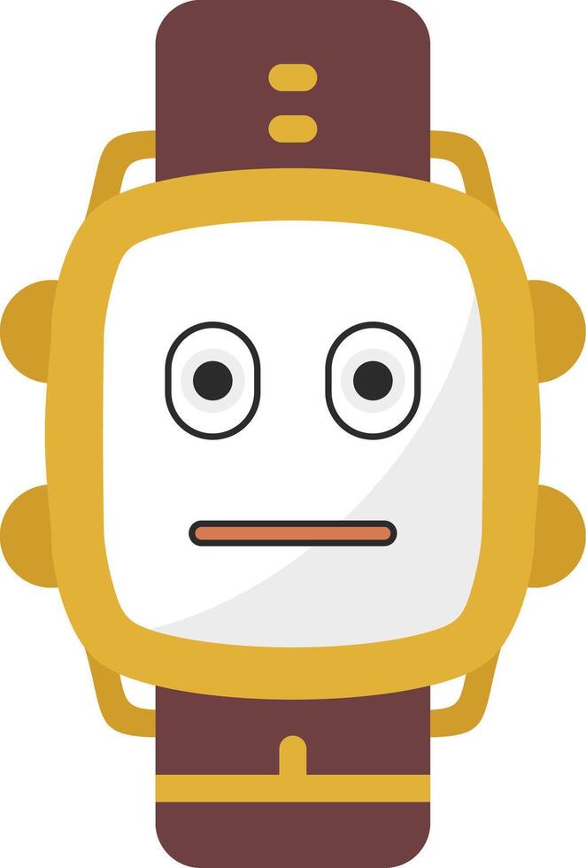 Neutral Face Colorful Watch Dial vector