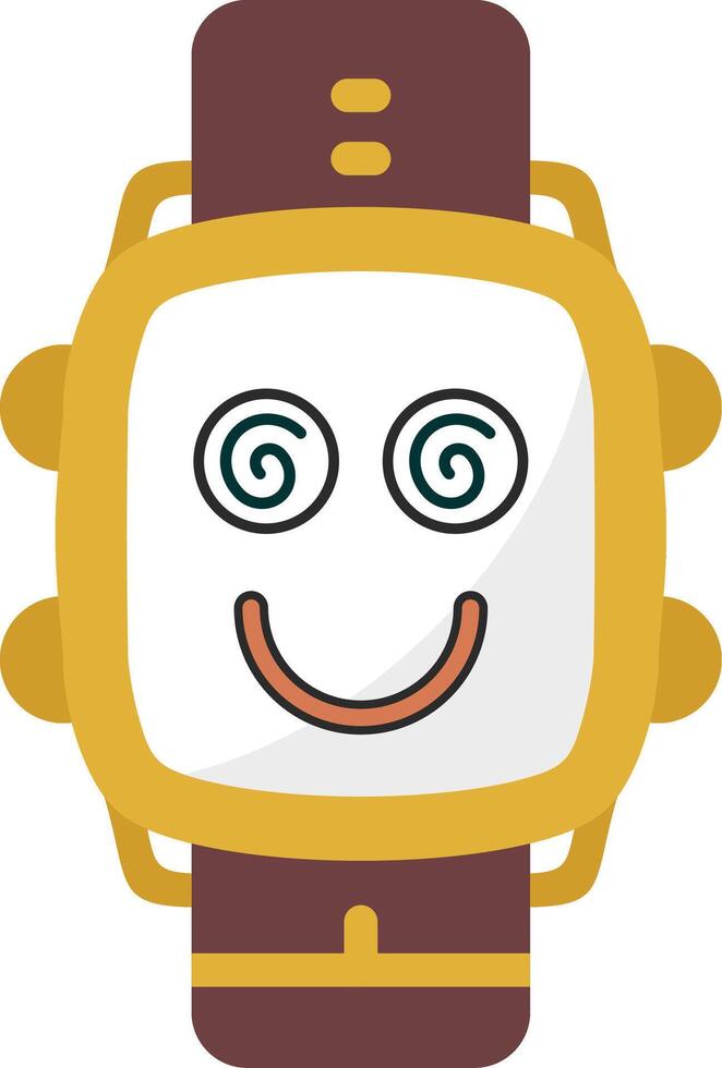 Hypnotized Watch Dial Illustration vector