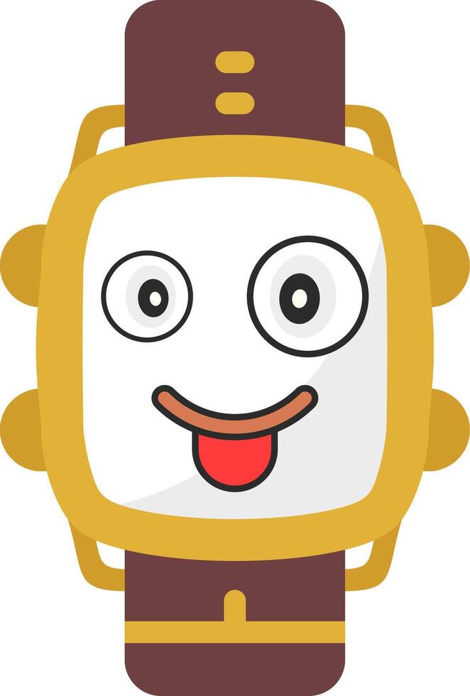 Silly Watch Dial Expression vector