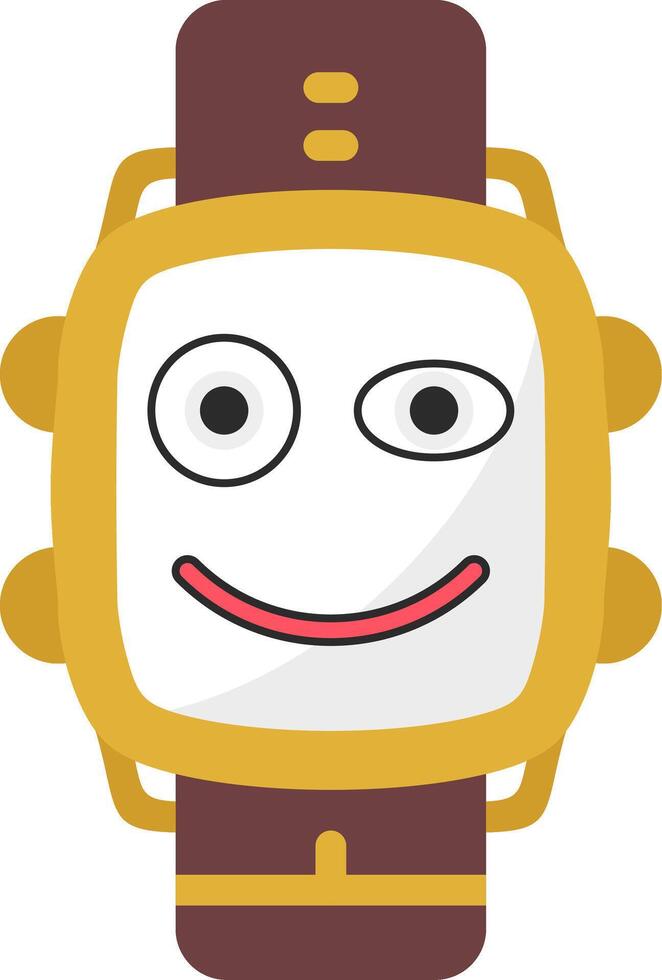 Flirty Expression Watch Dial vector