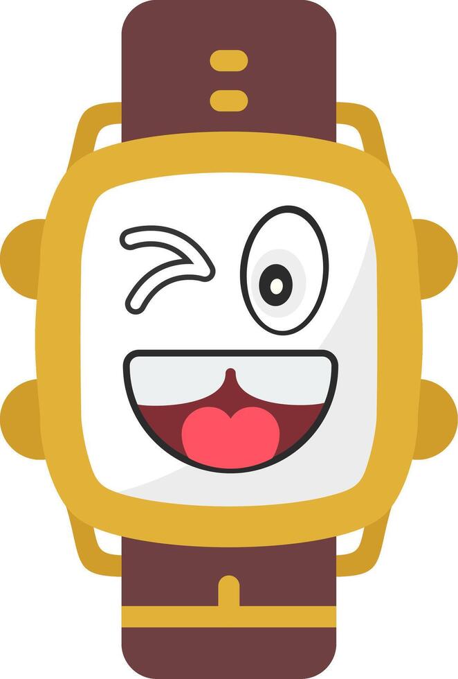Naughty Expression Watch Dial Artwork vector