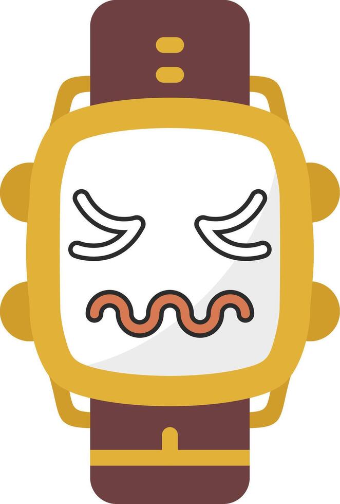 Disgusted Mood Watch Dial vector