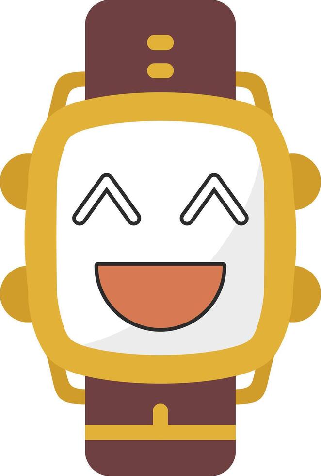 Haha Laughing Watch Dial Emoji Icon vector