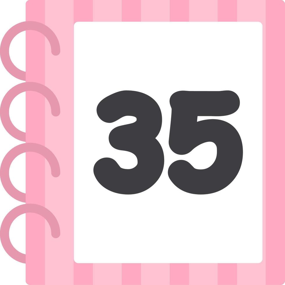 Flat Fun Icon Thirty Five for Children vector