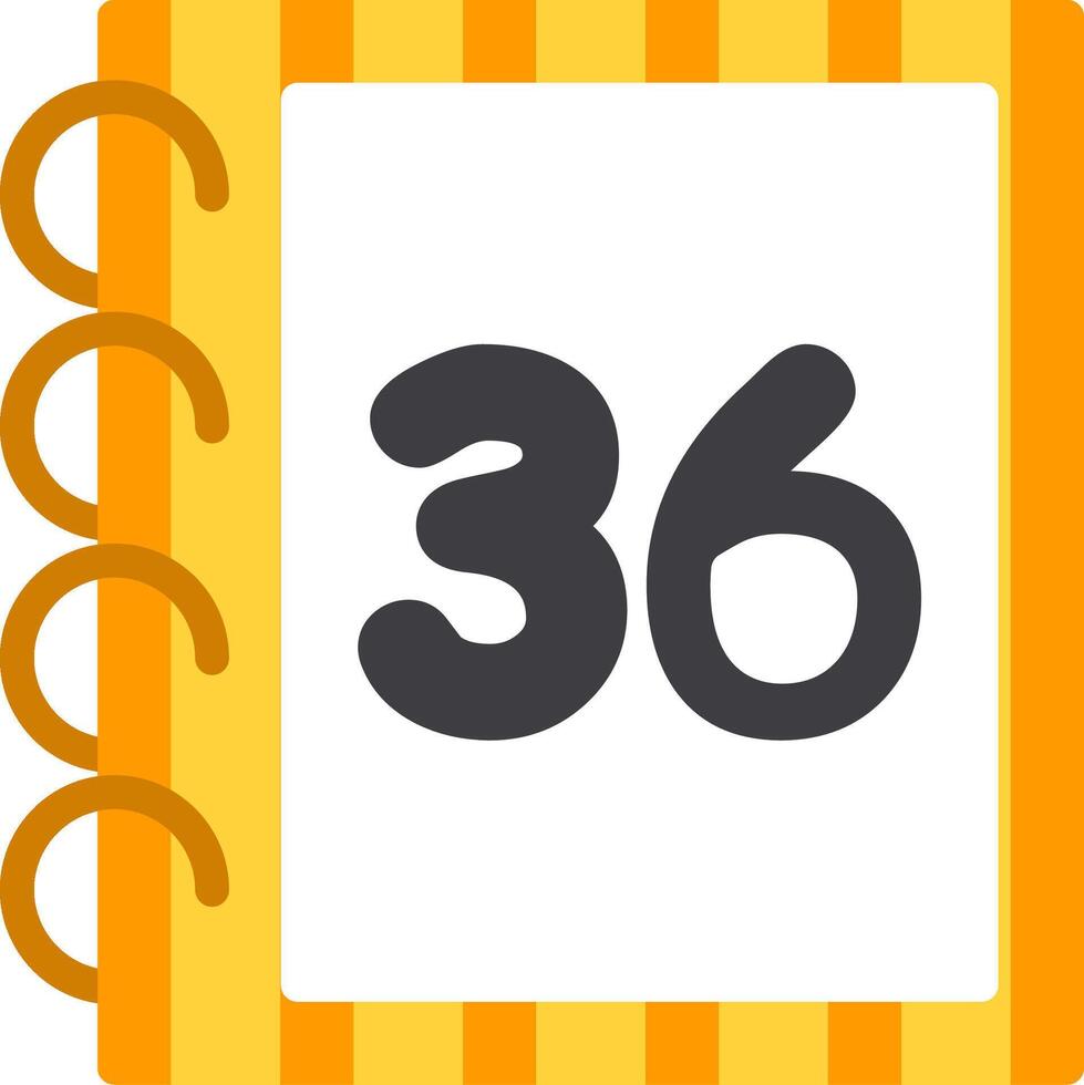 Learning Icon Thirty Six Flat Design vector