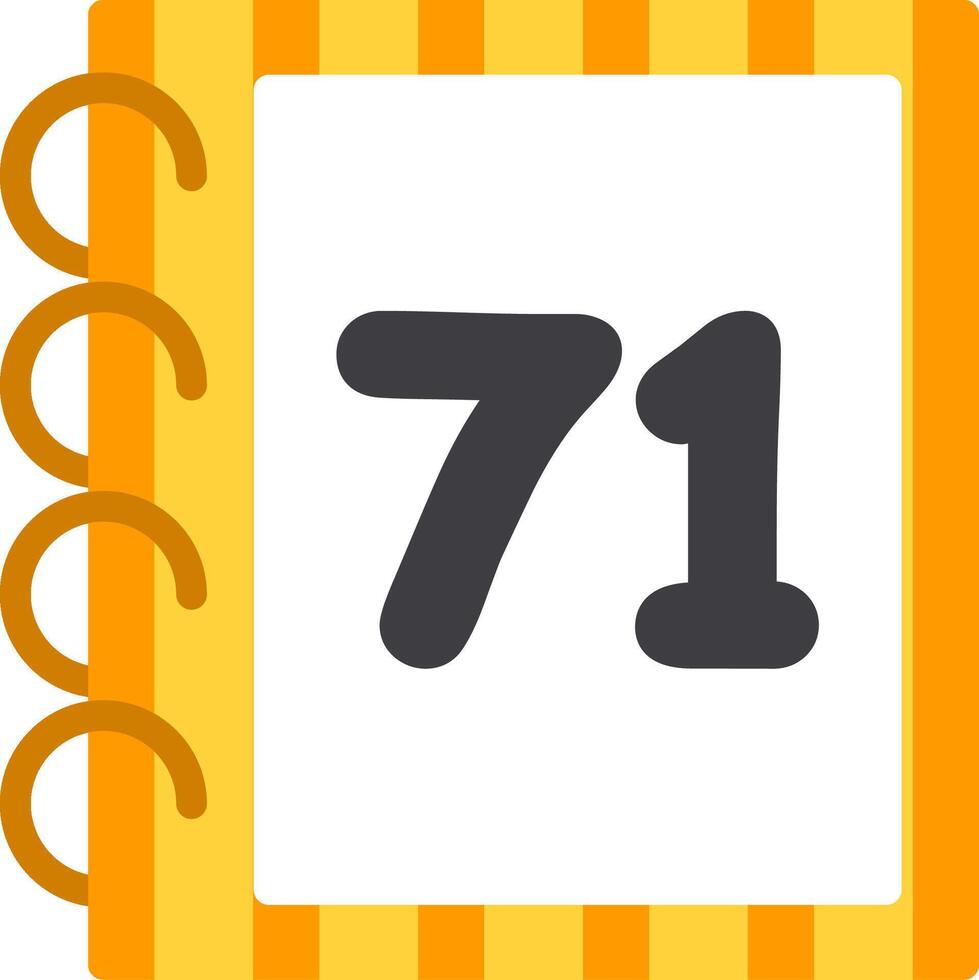 Flat Icon Design Seventy One for Learning vector
