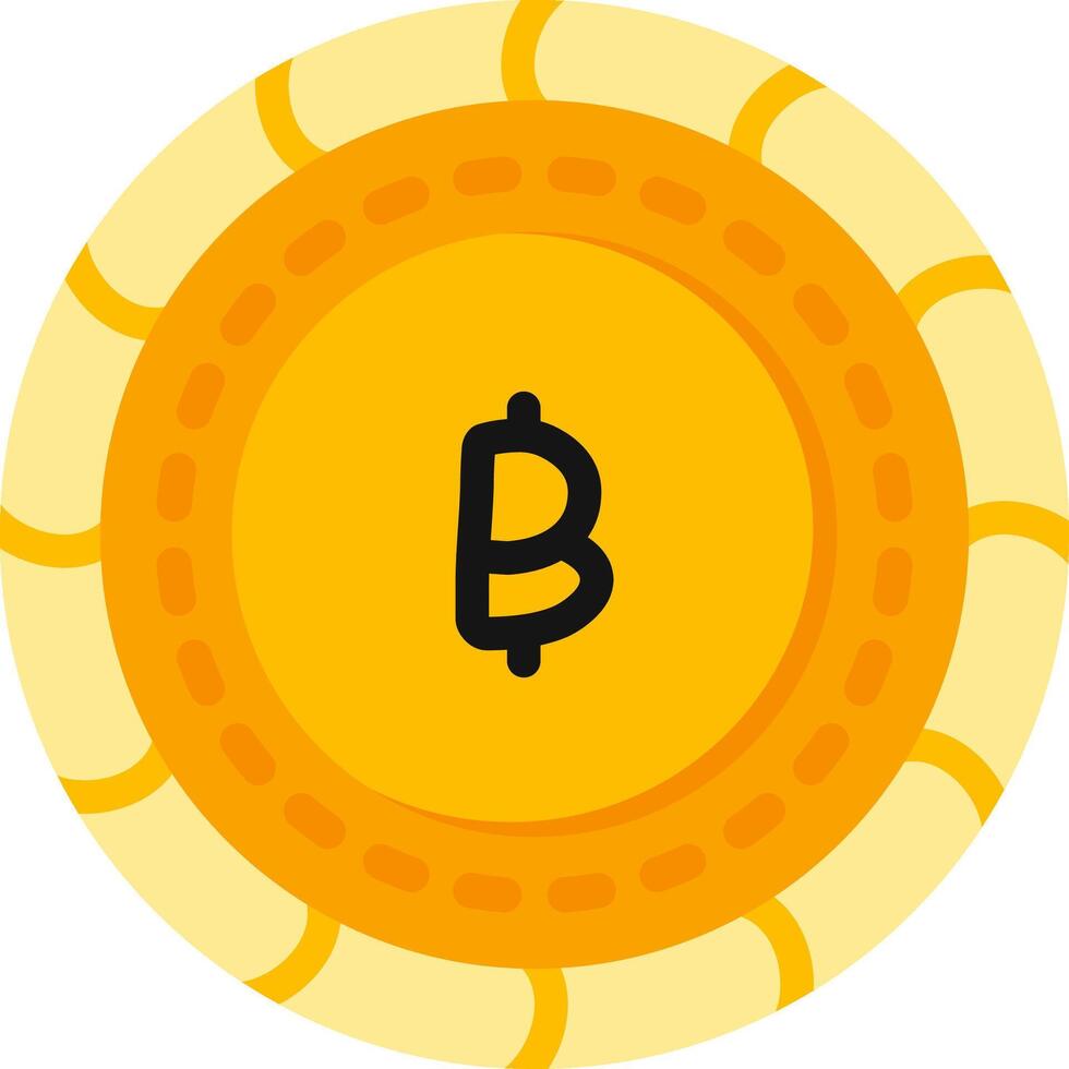 Bath Coin Colorful Flat Money Symbol vector