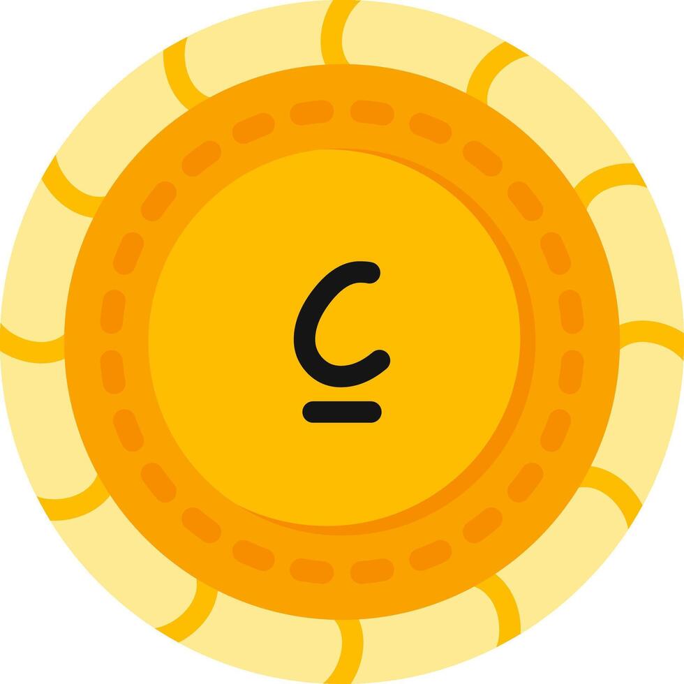 Som Coin Flat Currency Icon vector