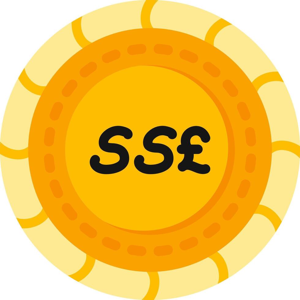 South Sudan Currency Coin Flat vector