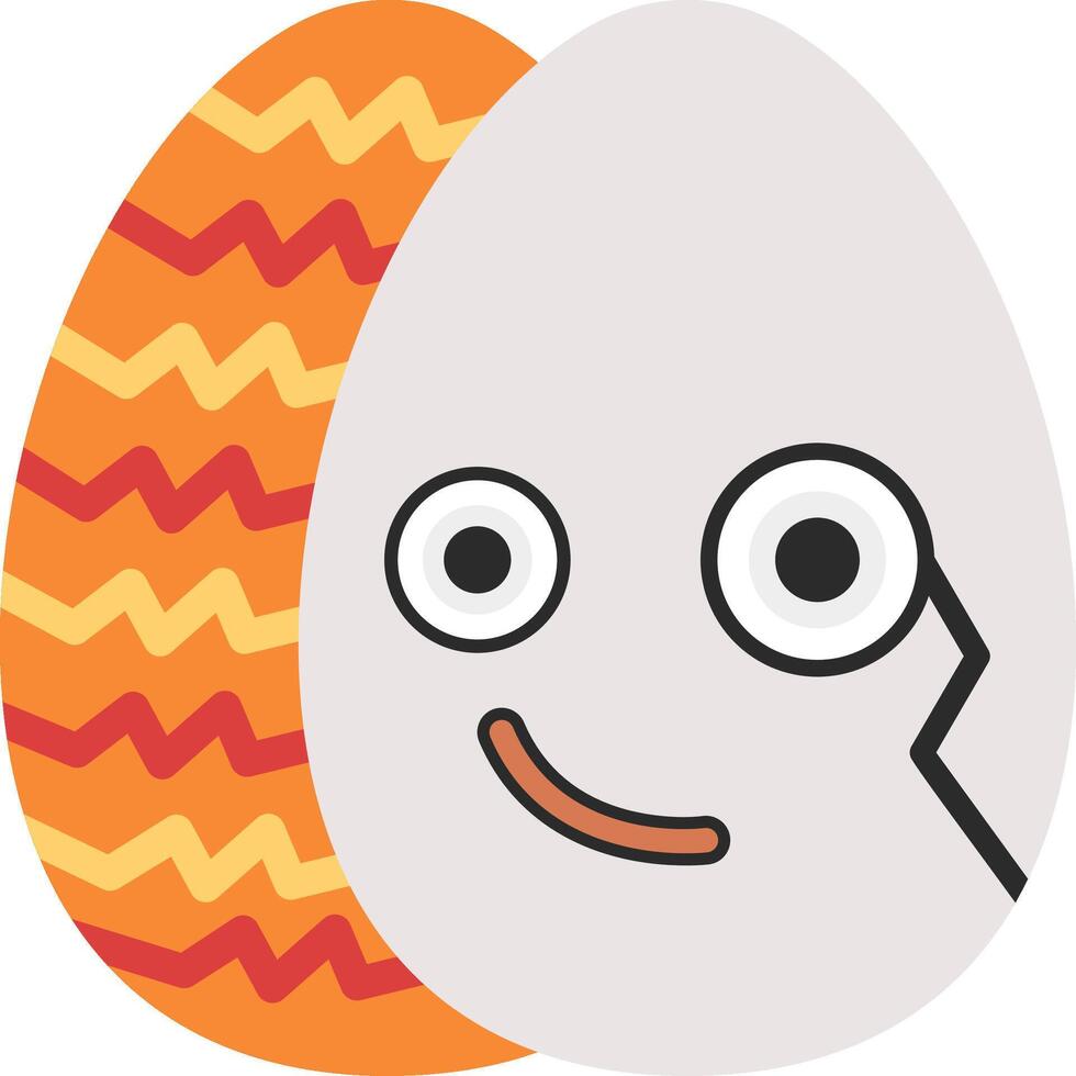 Monocle Face Easter Egg Classy Icon vector