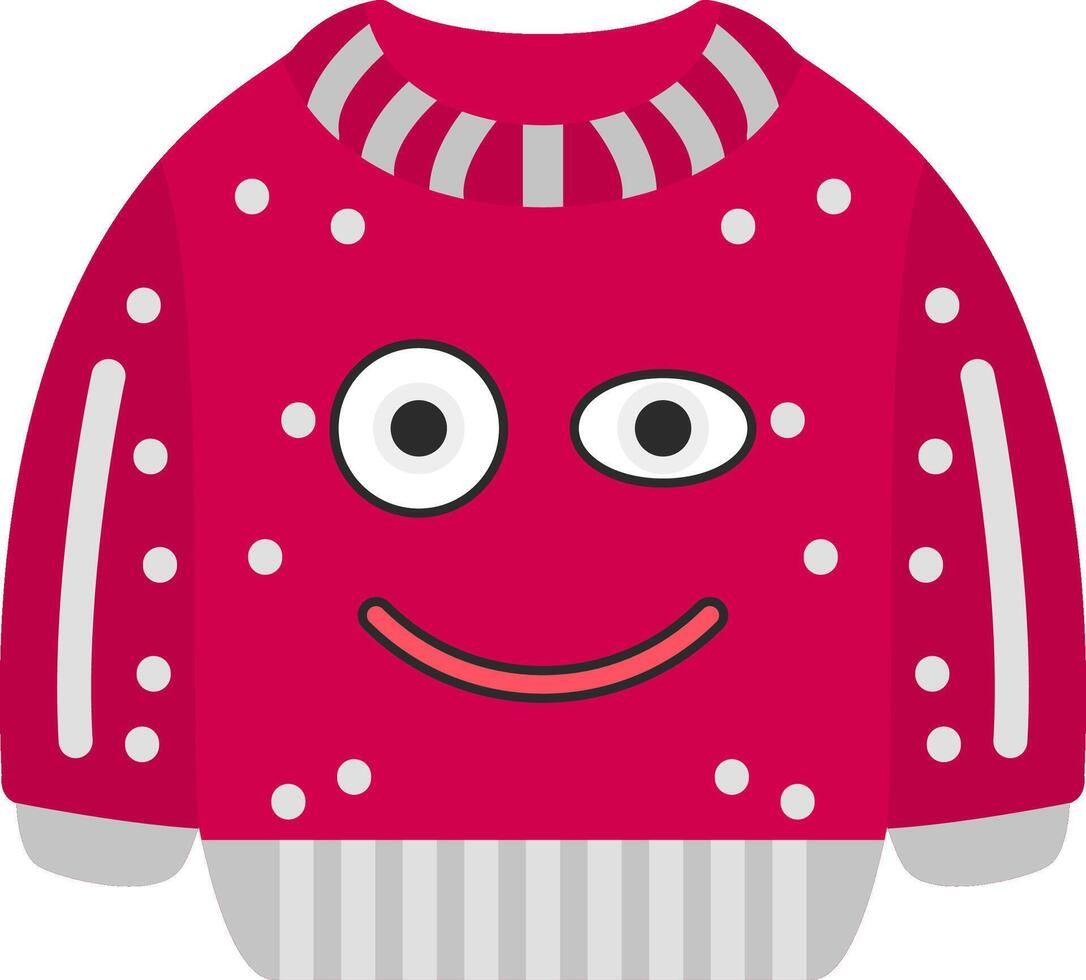 Flirty Wink Kiss Emoji Sweatshirt Design vector