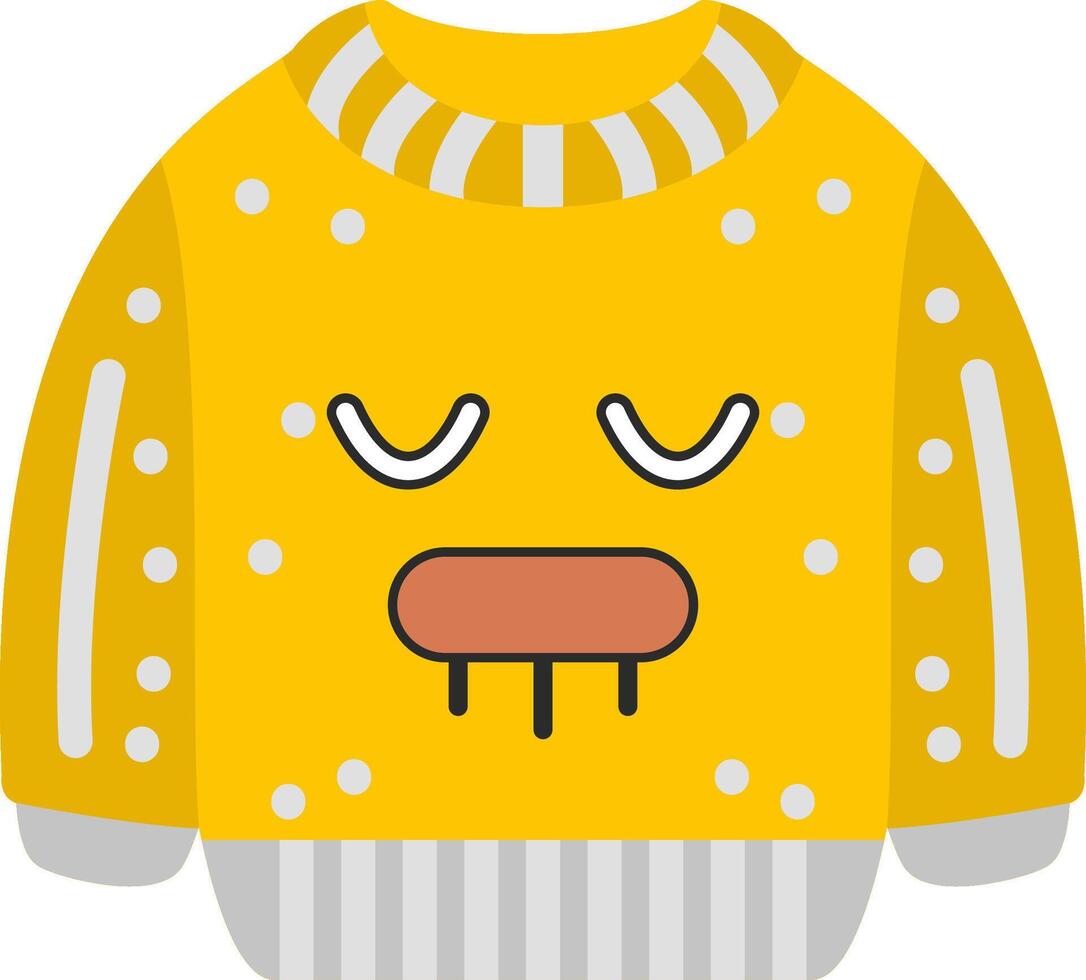 Drooling Food Love Emoji Face Sweatshirt vector