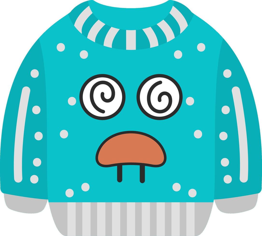 Dazed Confused Face Emoji Sweatshirt vector