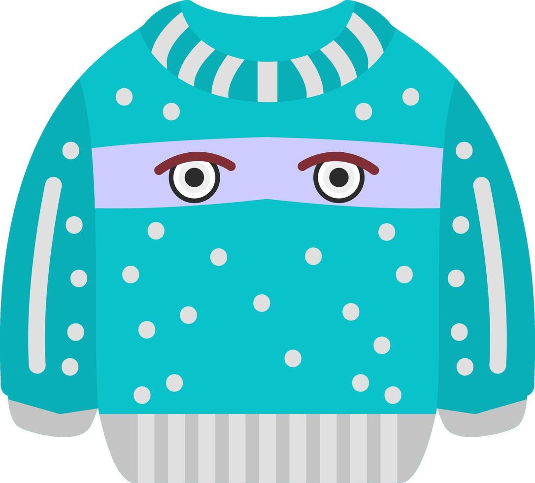 Ninja Masked Emoji Face Fighter Sweatshirt vector