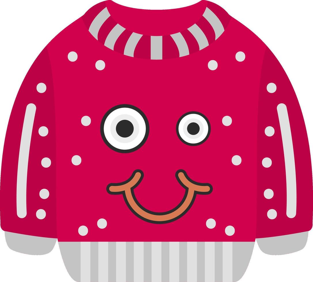Zany Crazy Silly Face Emoji Sweatshirt Style vector