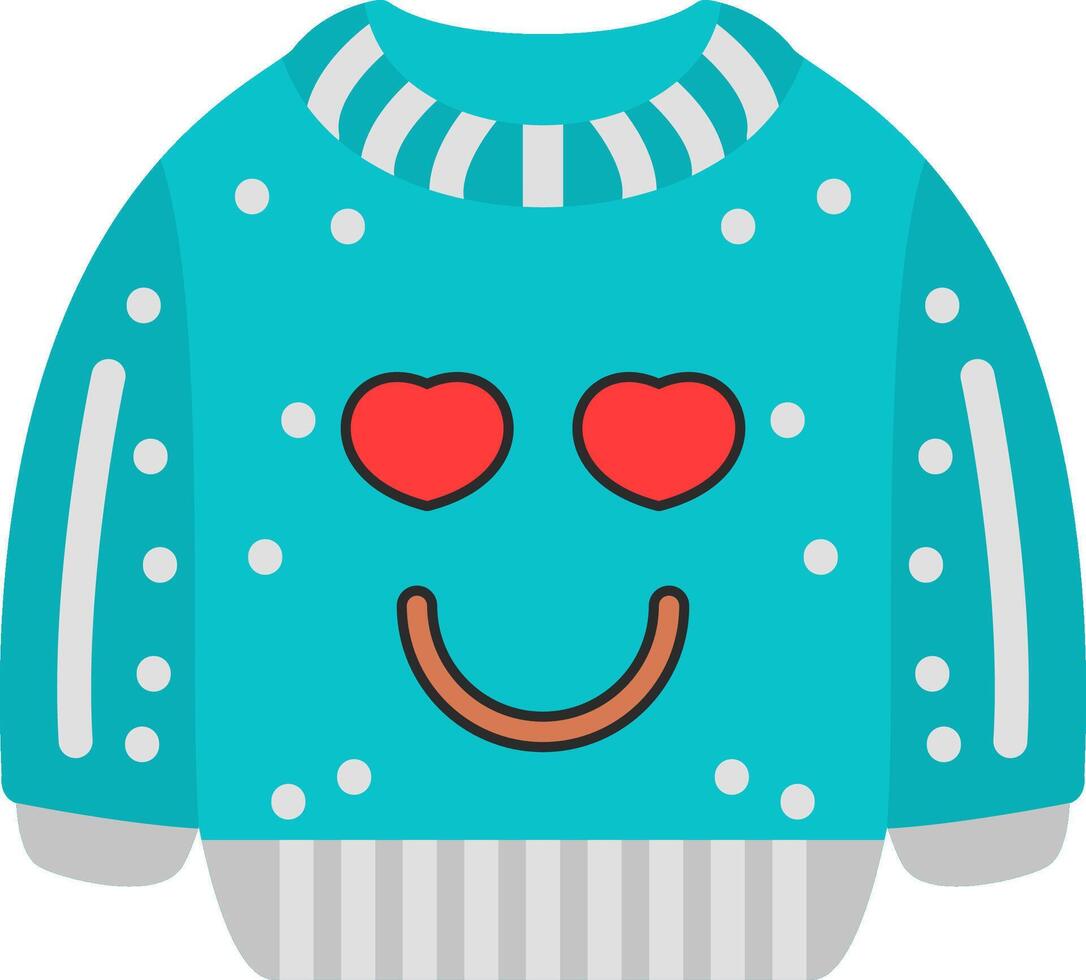 Smile With Love Eyes Emoji Expression Art vector