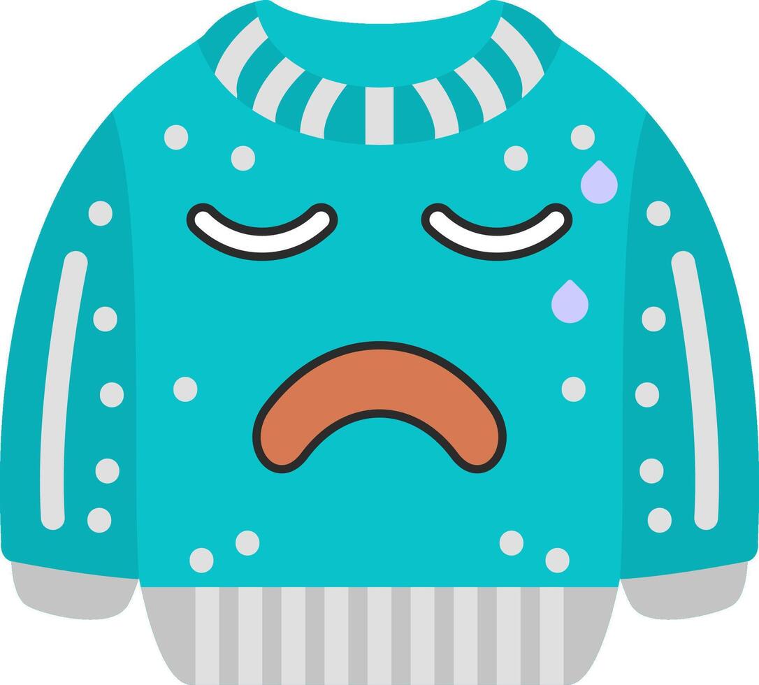 Hot Sweat Red Face Emoji Overheated Design vector