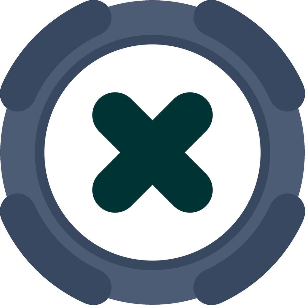 Multiply Sign Flat Graphic vector