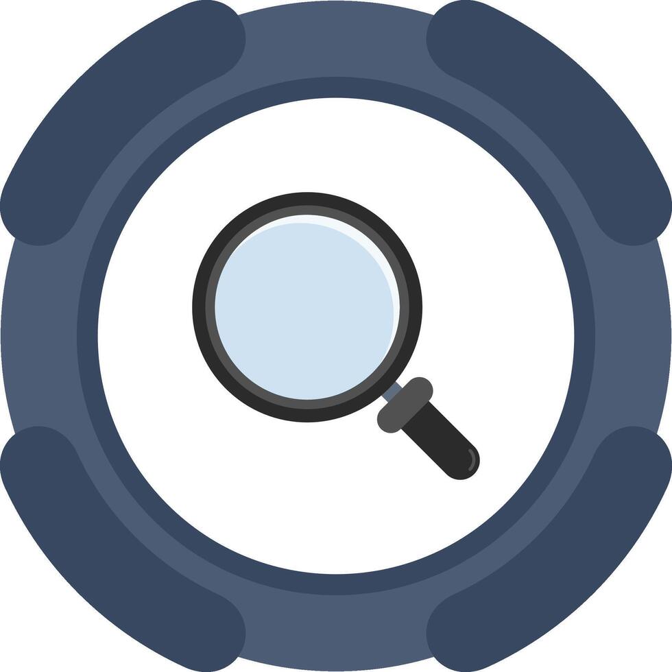 Search Magnifying Glass Icon vector