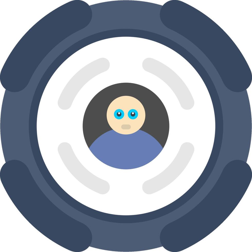 Face Id Security Scan Icon vector